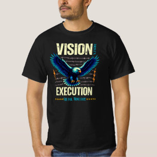 Camiseta Águia Gráfica Inspiradora de Execução Dirigida pel