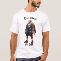 Camiseta Águia Guerreira: Erga-se Acima do Resto