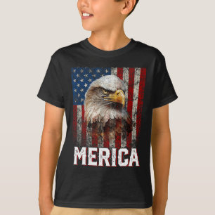 Camiseta Águia Merica Patriótica Bandeira Dos EUA Águia Da