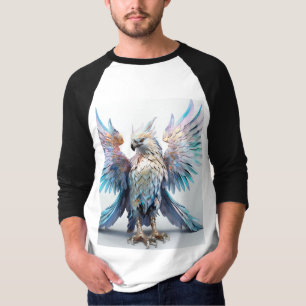 Camiseta Águia Metálica Iridescente