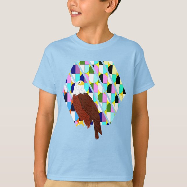 Camiseta Águia Moderna do meio século (Frente)