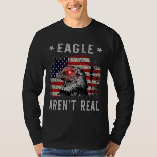 Camiseta Águia Não É Verdadeira Águia Retro Assistindo Espi