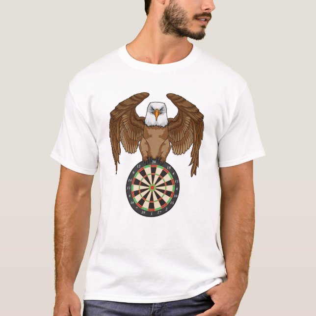 Camiseta Águia nas Trevas com Dartboard (Frente)