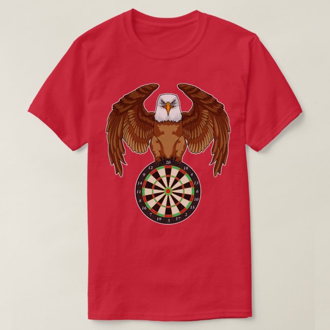 Camiseta Águia nas Trevas com Dartboard (Frente do Design)