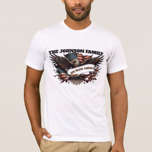 Camiseta Águia Ondulada Interligada Personalizada