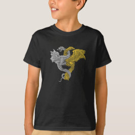 Camiseta Águia ouro e Dragão Prateado