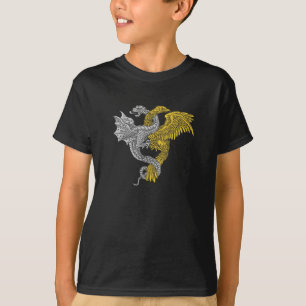 Camiseta Águia ouro e Dragão Prateado