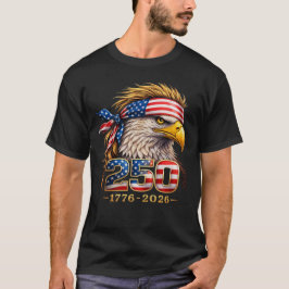 Camiseta Águia Patriótica 250 Gráfico Americano