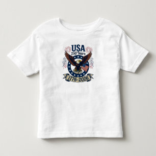 Camiseta Águia Patriótica Americana 250 Anos 1776-2026