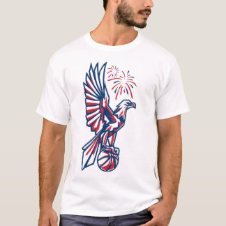 Camiseta Águia Patriótica Basquete | Águia Americana