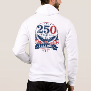Camiseta Águia Patriótica com Design de 250 Anos de Liberda