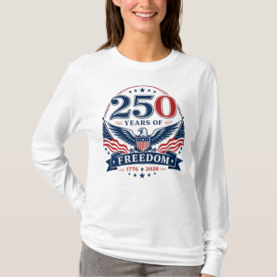 Camiseta Águia Patriótica Comemorativa dos 250 Anos de Libe