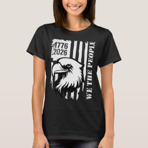 Camiseta Águia Patriótica da Bandeira dos EUA do 250º Anive