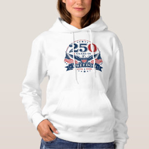 Camiseta Águia Patriótica EUA 250 Anos de Liberdade