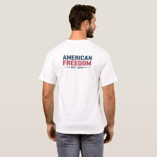 Camiseta Águia Patriótica Liberdade Americana 1976