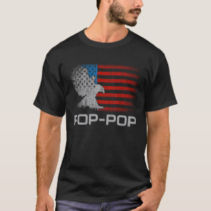 Camiseta Águia Patriótica Patriótica do Avô pop Pop