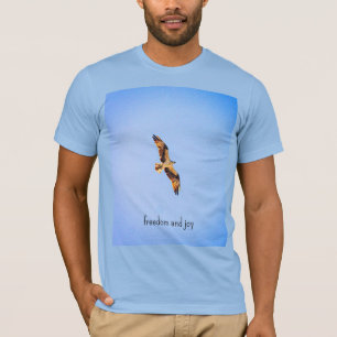 Camiseta Águia-pescadora. Liberdade e Alegria