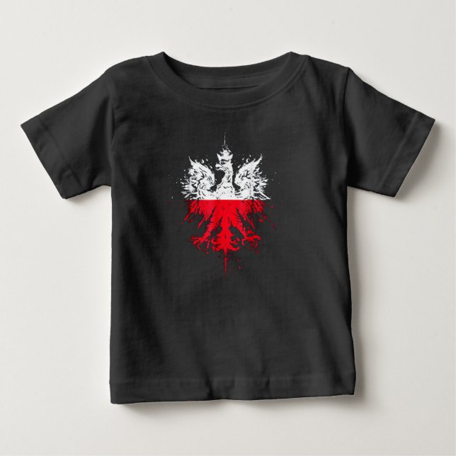 Camiseta Águia polonesa Orgulho polonês Bandeira polonesa P (Frente)