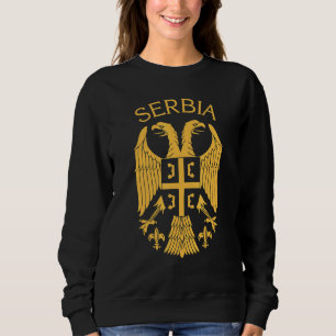 Camiseta Águia Sérvia bandeira sérvia