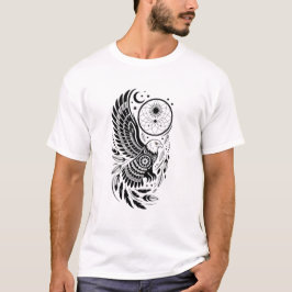 Camiseta Águia Tribal Mística Caçadora de Sonhos Espírito