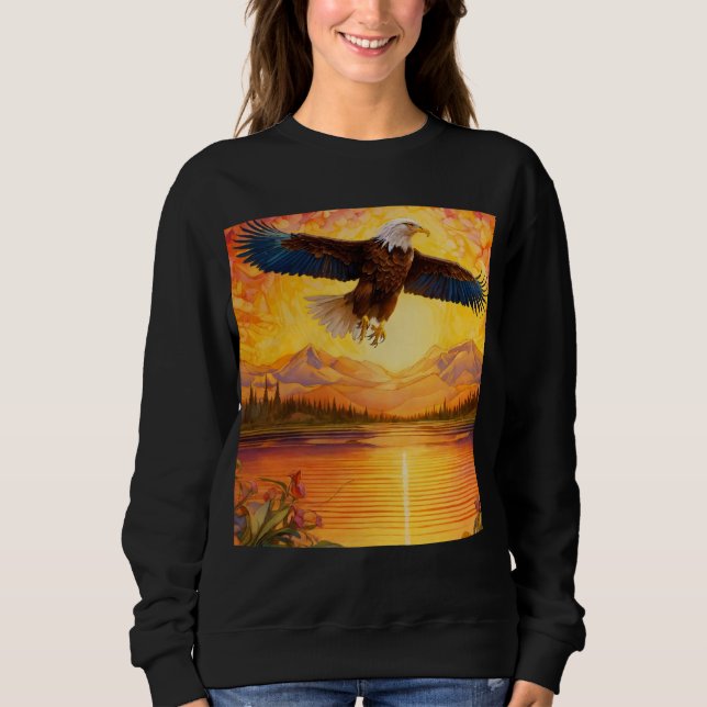 Camiseta águia voa até a água (Frente)