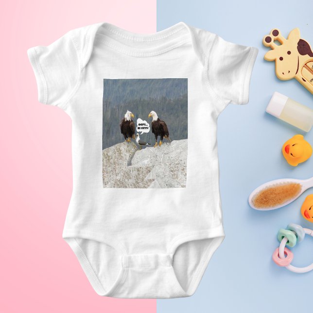 Camiseta Águias Engraçadas e Seagull (Funny Eagles and Seagull Baby Bodysuit)