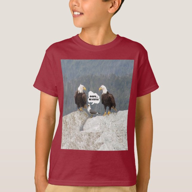 Camiseta Águias Engraçadas e Seagull (Frente)
