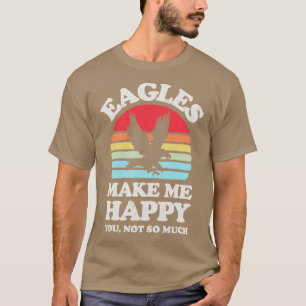 Camiseta Águias me fazem feliz retrato sunset para homens m