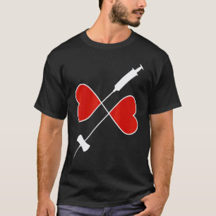 Camiseta Agulha de Borboleta Infinito Amor Phlebotomist Ves