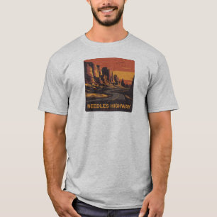 Camiseta Agulha Highway South Dakota Red Sky