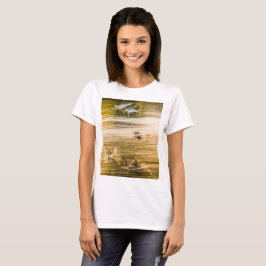 Camiseta Agulhas voadoras - abstrato