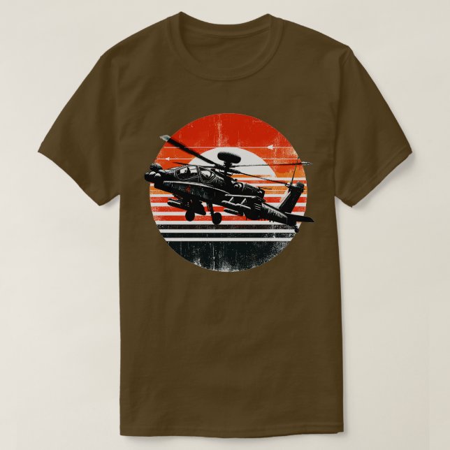 Camiseta AH64 Apache 1 (Frente do Design)