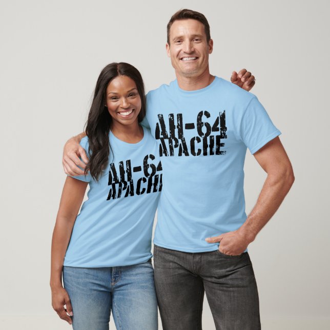 Camiseta AH-64 Apache Men's American Roupa Fine Jersey T (Unissex)