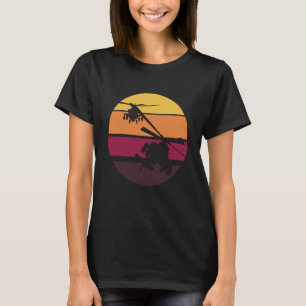 Camiseta AH 64 Apache Silhuetado pelo Sunset