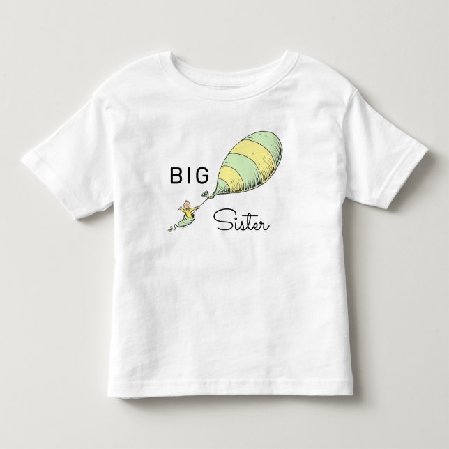Camiseta Ah, Bebê os Lugares que Você Irá | Irmã Mais Velha (Frente)
