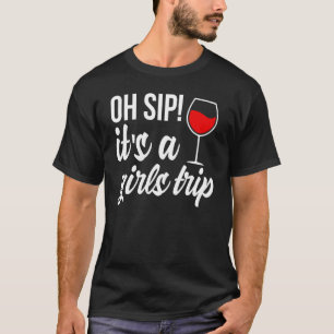 Camiseta Ah Bebida É Uma Viagem De Meninas  Aventura Férias
