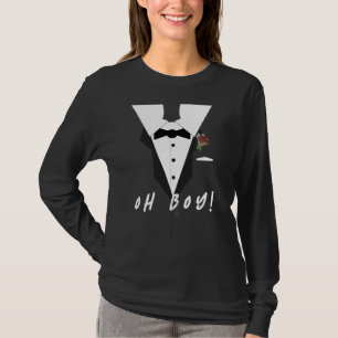Camiseta Ah, garoto! Tuxedo Themed T Shirt