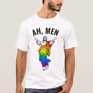 Camiseta Ah Homens - Meme Engraçado de Jesus