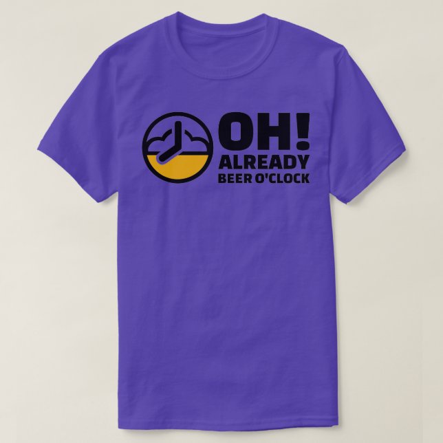 Camiseta Ah, já cerveja às 9 horas (Frente do Design)