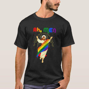 Camiseta Ah Men Engraçado Lgbtq Orgulho gay Rainbow Flag Je