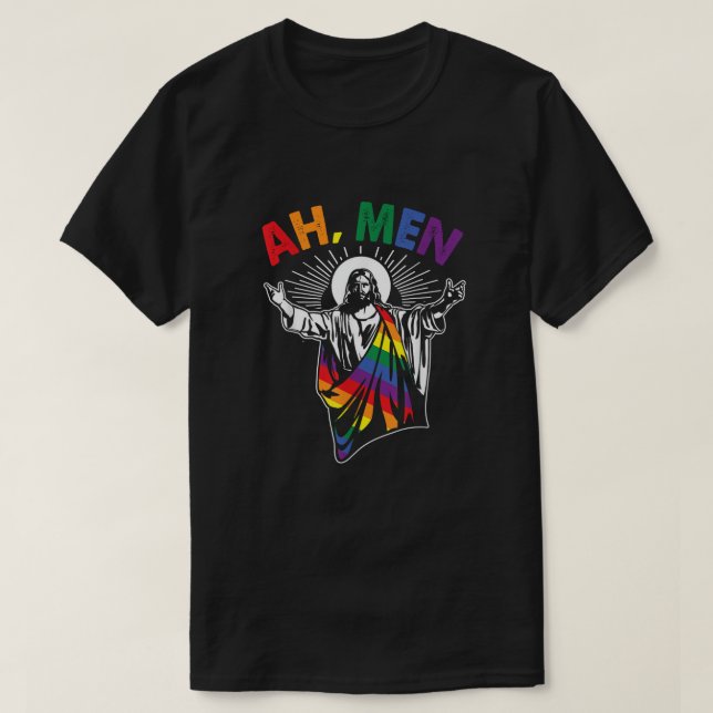 Camiseta Ah. Men - The Divine Rainbow Wordplay (Frente do Design)