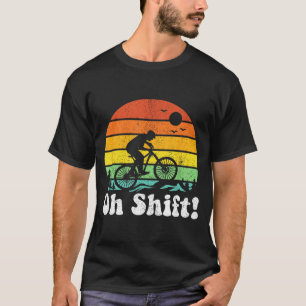Camiseta Ah Mudança Montanhismo Divertido Ciclista Ciclismo