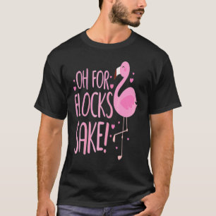 Camiseta Ah Pelo Amor aos Bandos Pássaros Flamingo