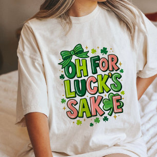 Camiseta Ah Pelo Amor Da Sorte Dia De São Patrício