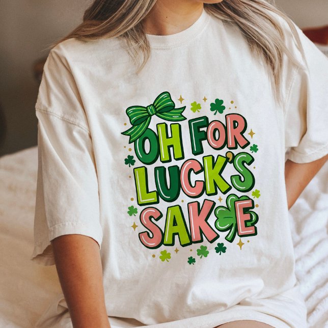 Camiseta Ah Pelo Amor Da Sorte Dia De São Patrício (Criador carregado)