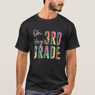 Camiseta Ah Terceira Série De Volta às Aulas Leopardo Arco-