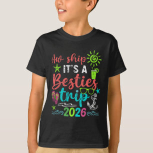 Camiseta Ah, zarpe! É uma viagem de meninas de cruzeiro em