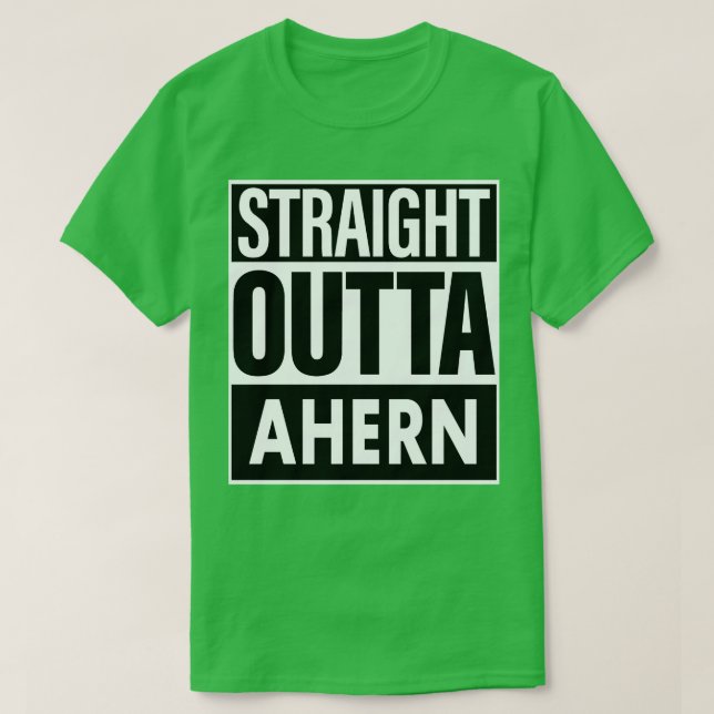 Camiseta Ahern Name Hetero Outta Ahern (Frente do Design)