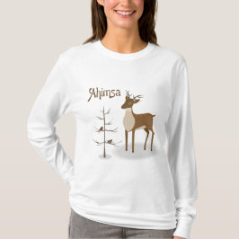 Camiseta Ahimsa Holiday Reindeer