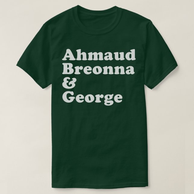 Camiseta Ahmaud Breonna George (Frente do Design)